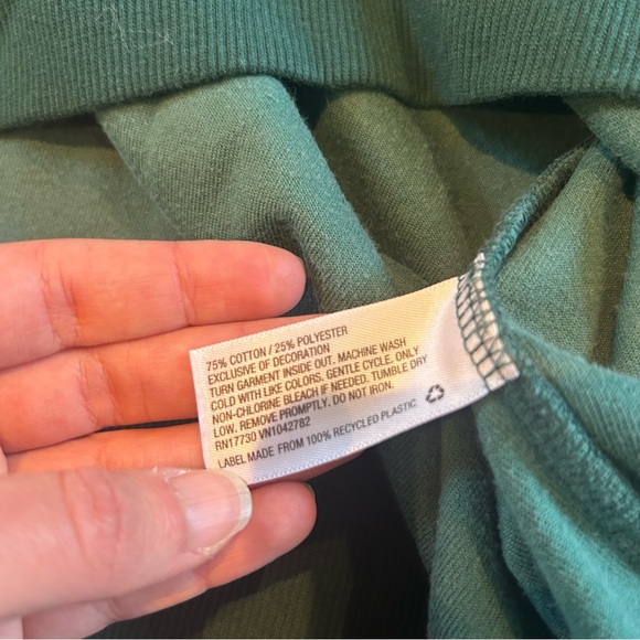 [Wild Fable] Forest Green Velvet Quarter Zip Pullover - Picture 5 of 6